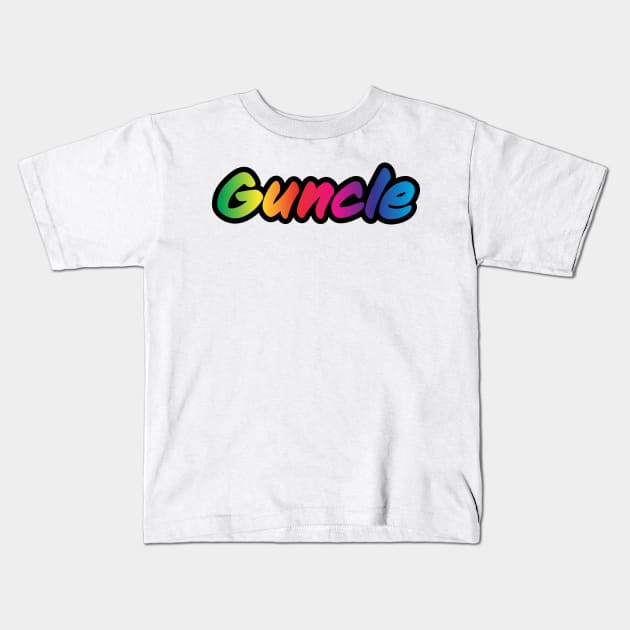 Gay Uncle T-Shirt | Guncle | Uncle Gift | Fun Uncle | Unisex - Men & Women's Tee | LGBT shirts Kids T-Shirt by shauniejdesigns
